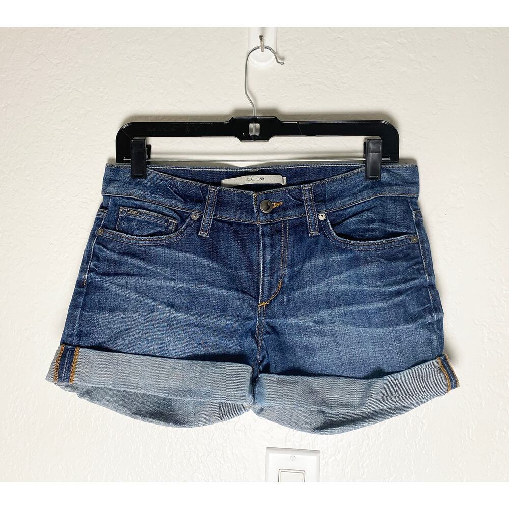 Joe's Jeans Womens Sammy Cuffed Low Rise Short Shorts Stretch Comfy Cotton Denim - Picture 3 of 8